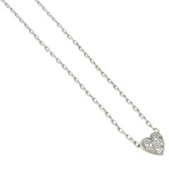 Cartier Heart of Cartier Mini 18 Karat White Gold Diamond Heart Necklace