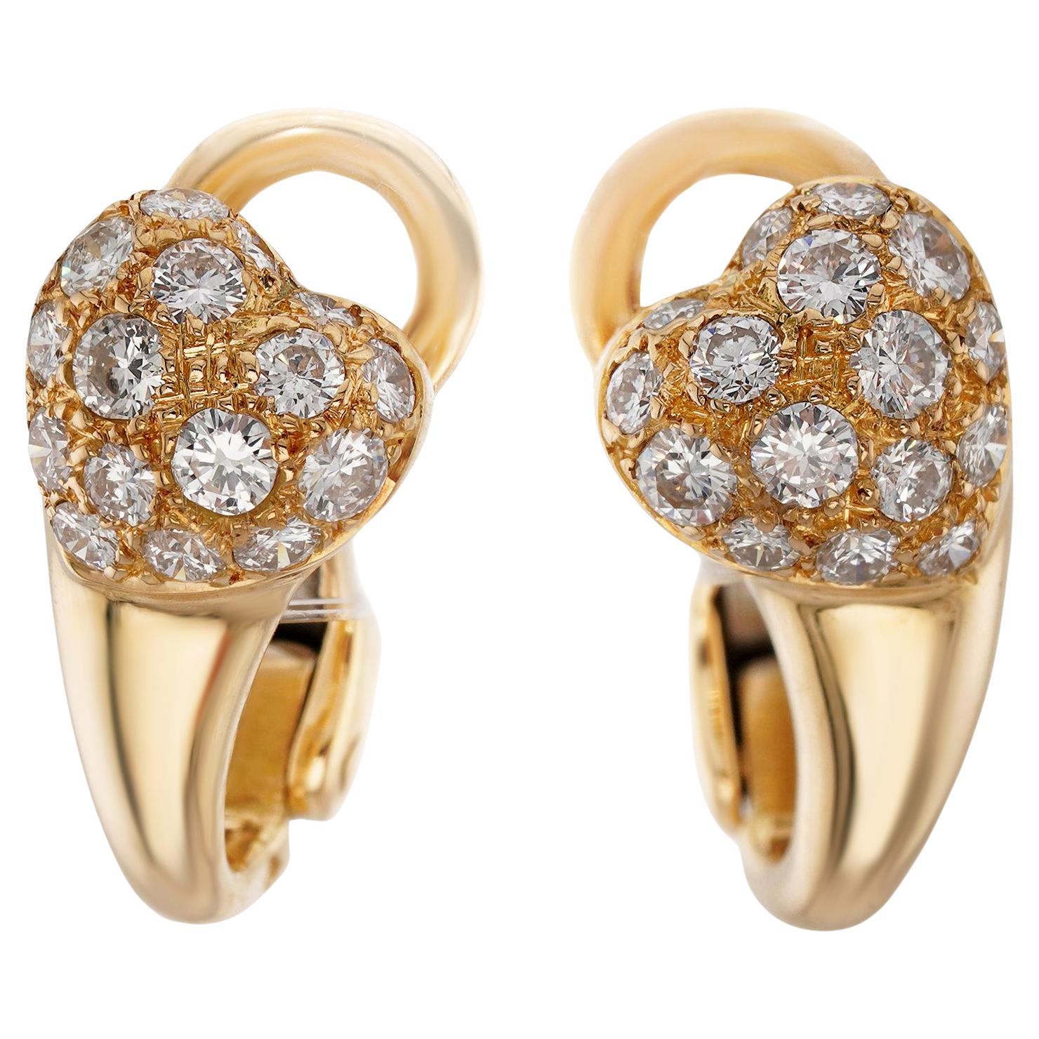 Cartier Diamond Heart Earrings 17 For Sale on 1stDibs cartier heart earrings cartier earrings heart