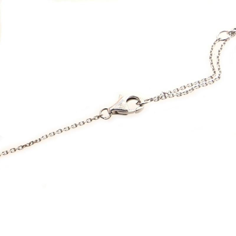 Cartier Heart Paved Diamond Pendant Necklace 18K White Gold and Diamonds 1