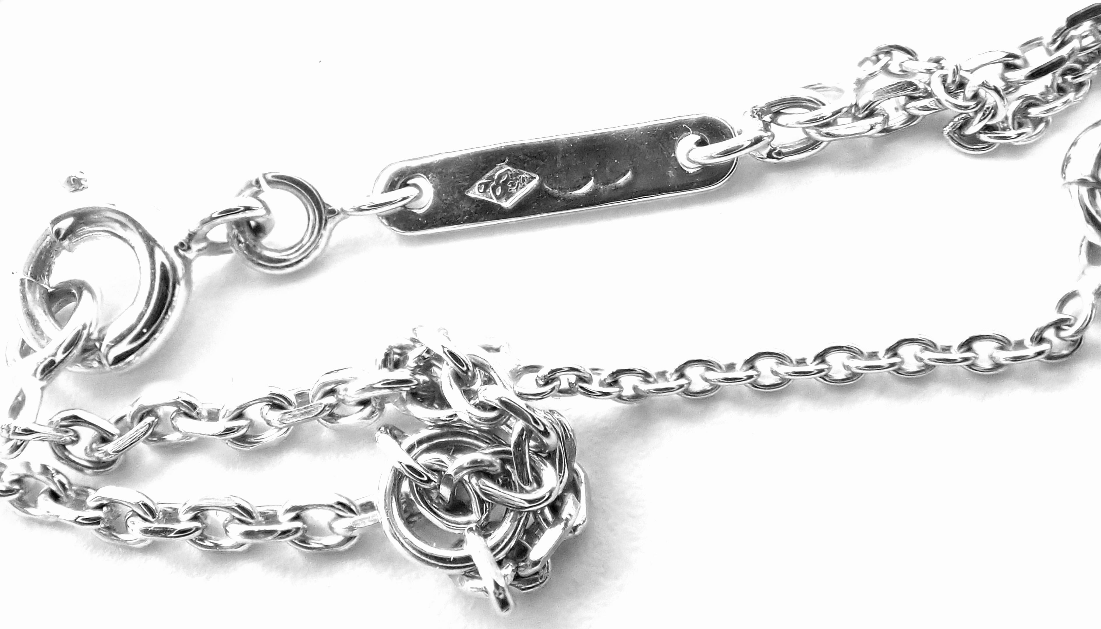 Cartier Heart Shape Pink Sapphire White Gold Pendant Necklace In Excellent Condition In Southampton, PA