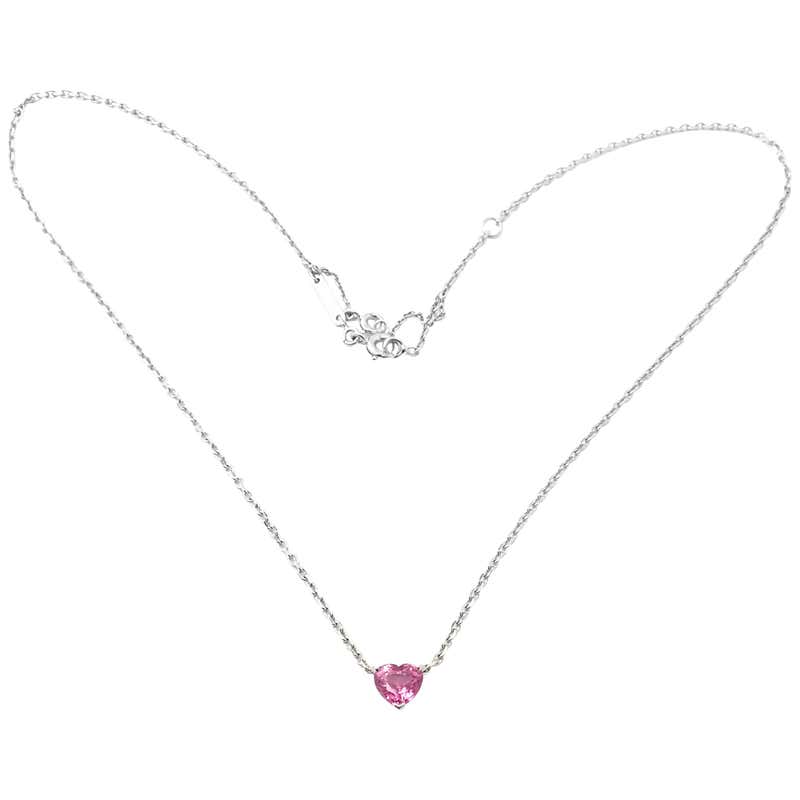 Lv high jewelry pink sapphire necklace Clearance
