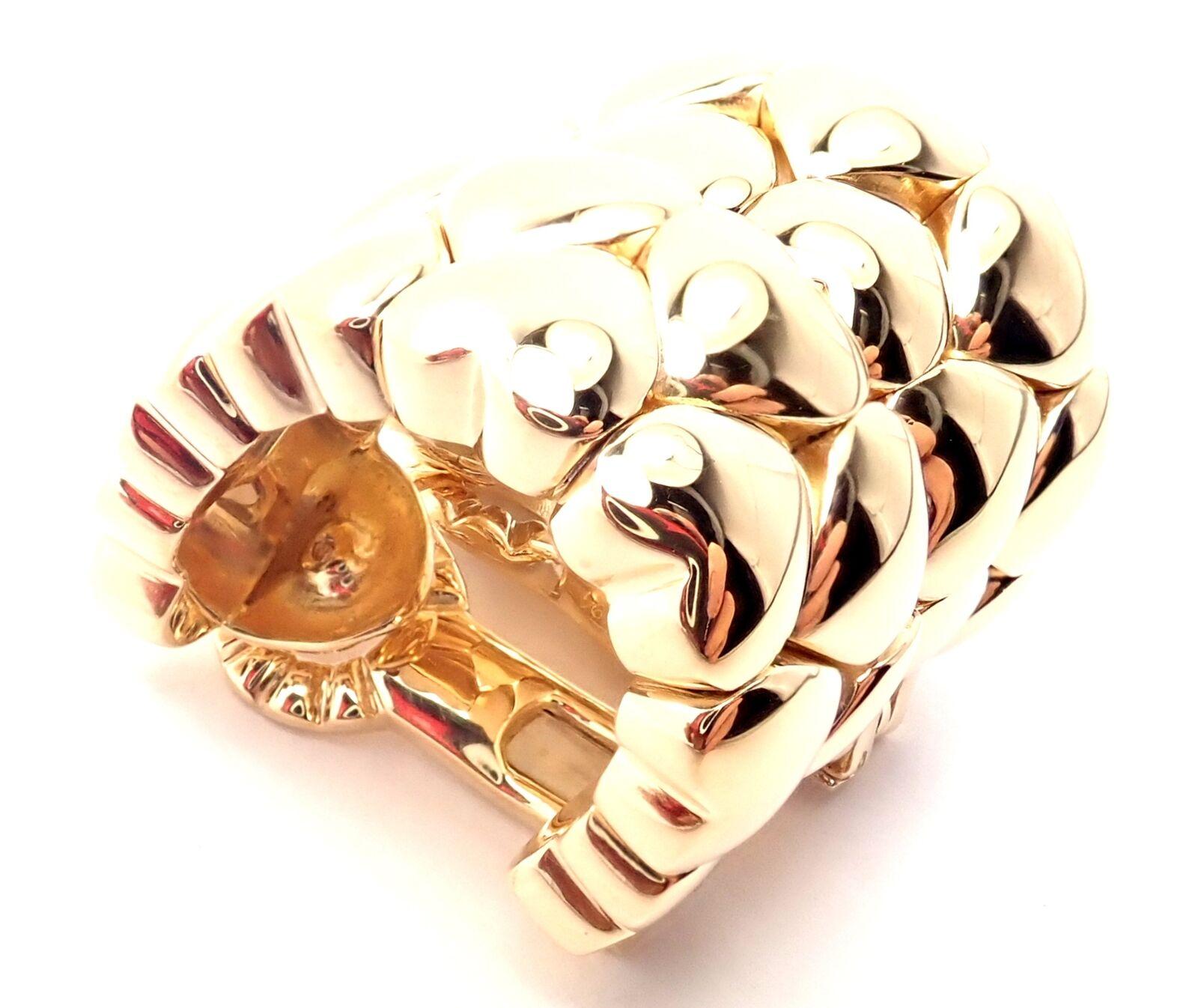 Cartier Heart Shaped Yellow Gold Hoop Earrings For Sale 1