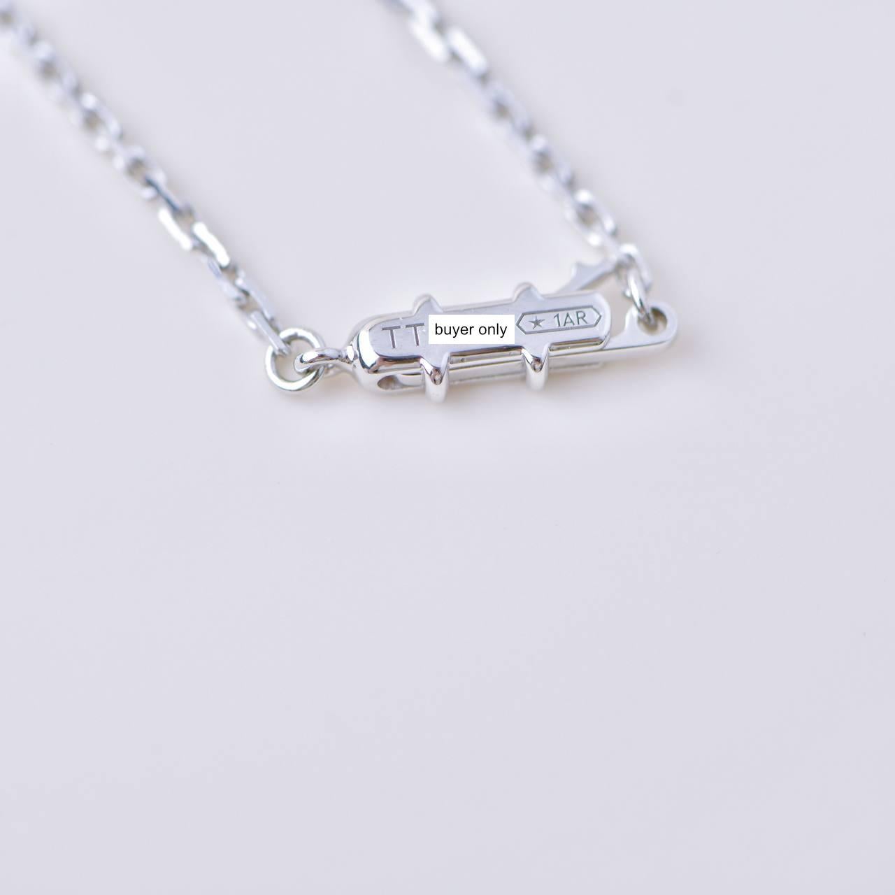Cartier Hearts and Symbols Diamond Double Heart 18K White Gold Pendant Necklace For Sale 5