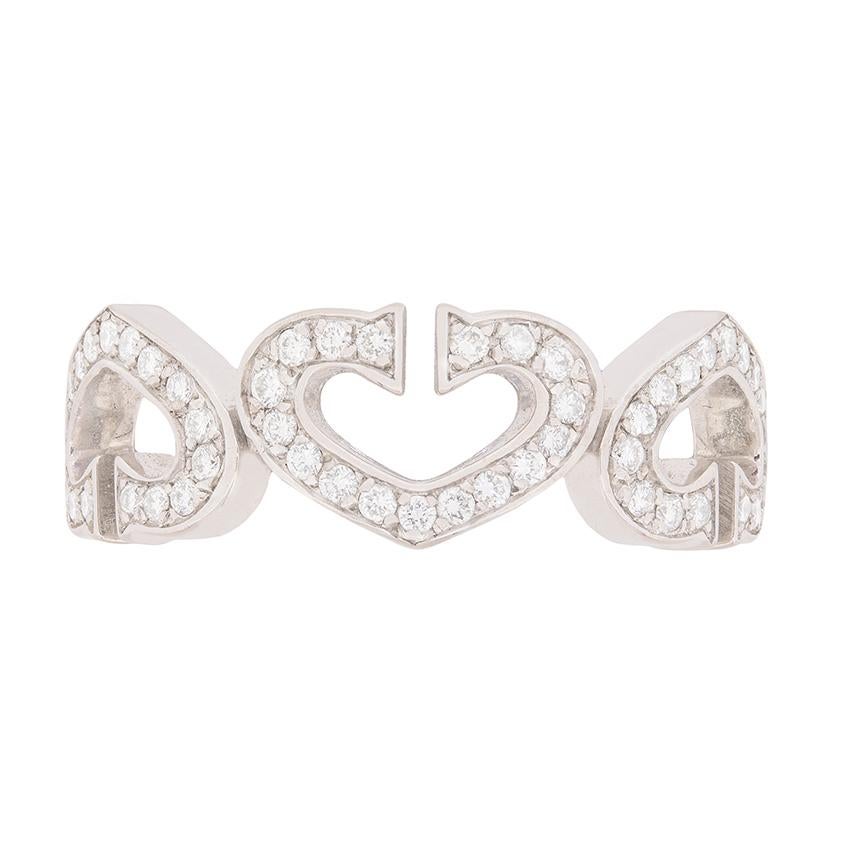 Women's or Men's ‘Cartier Hearts and Symbols’ Diamond Ring, circa 2001