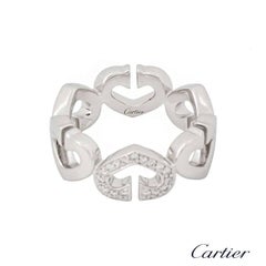 Cartier Hearts and Symbols Diamond Set White Gold Ring