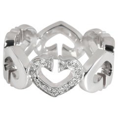 Fascia di diamanti Cartier Hearts & Symbols in oro bianco 18 carati 0.09 CTW