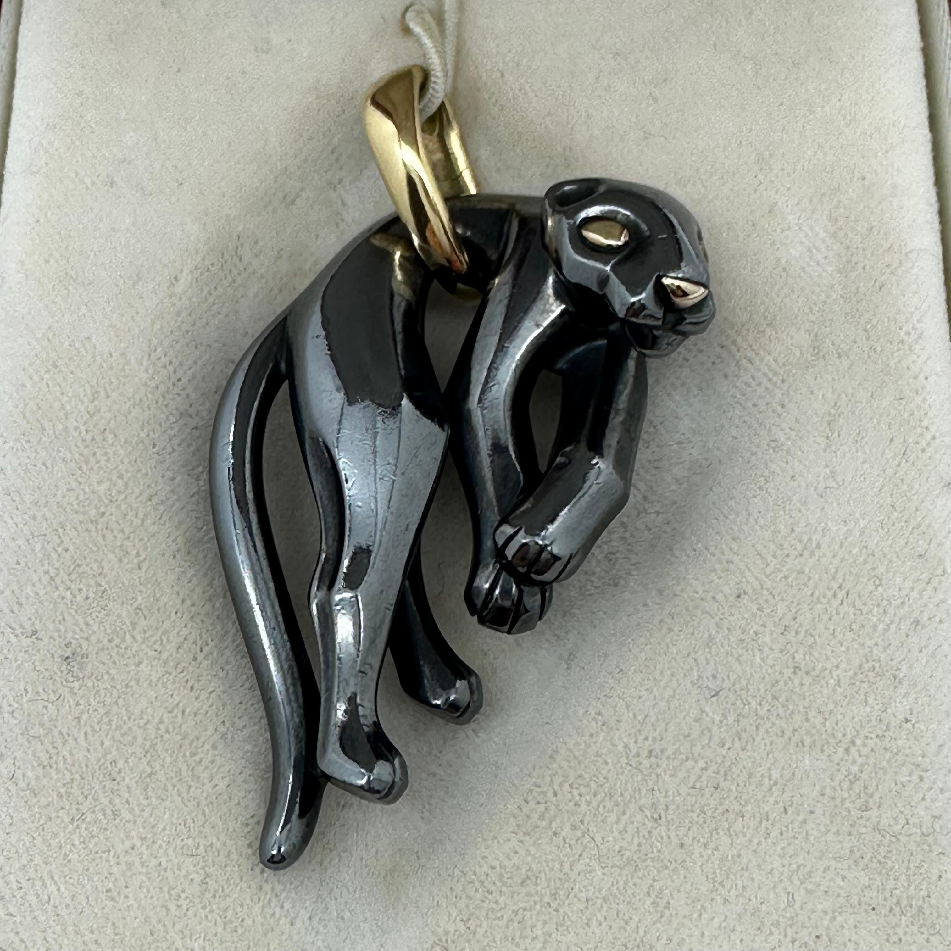 cartier panther anhänger silber