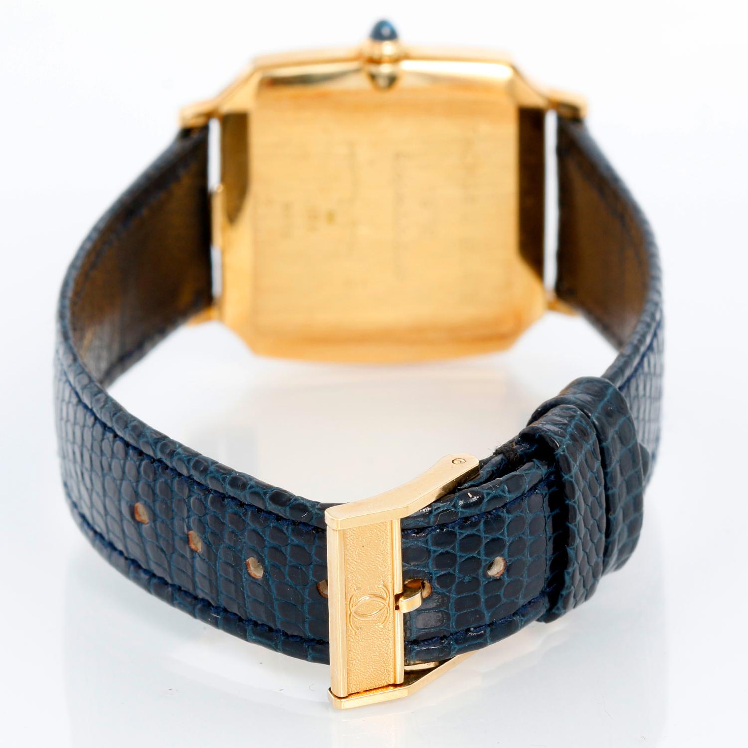 Cartier Henry Ford II Präsentation 18K Gelbgold Midsize-Uhr im Zustand „Hervorragend“ in Dallas, TX