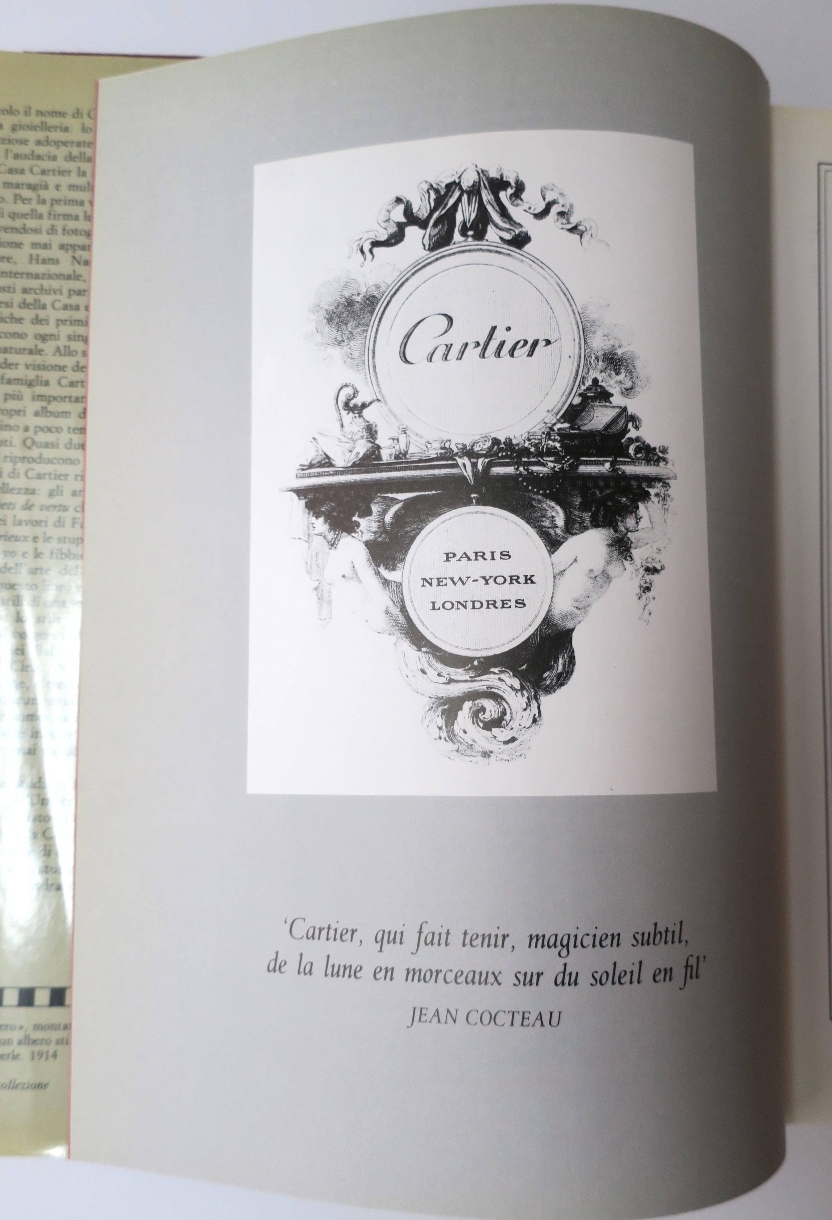 Cartier High Jewelry Coffee Table Book by Hans Nadelhoffer, Italian Version For Sale 1