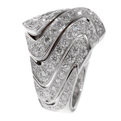 Cartier High Jewelry Pavé Diamond Cocktail White Gold Ring