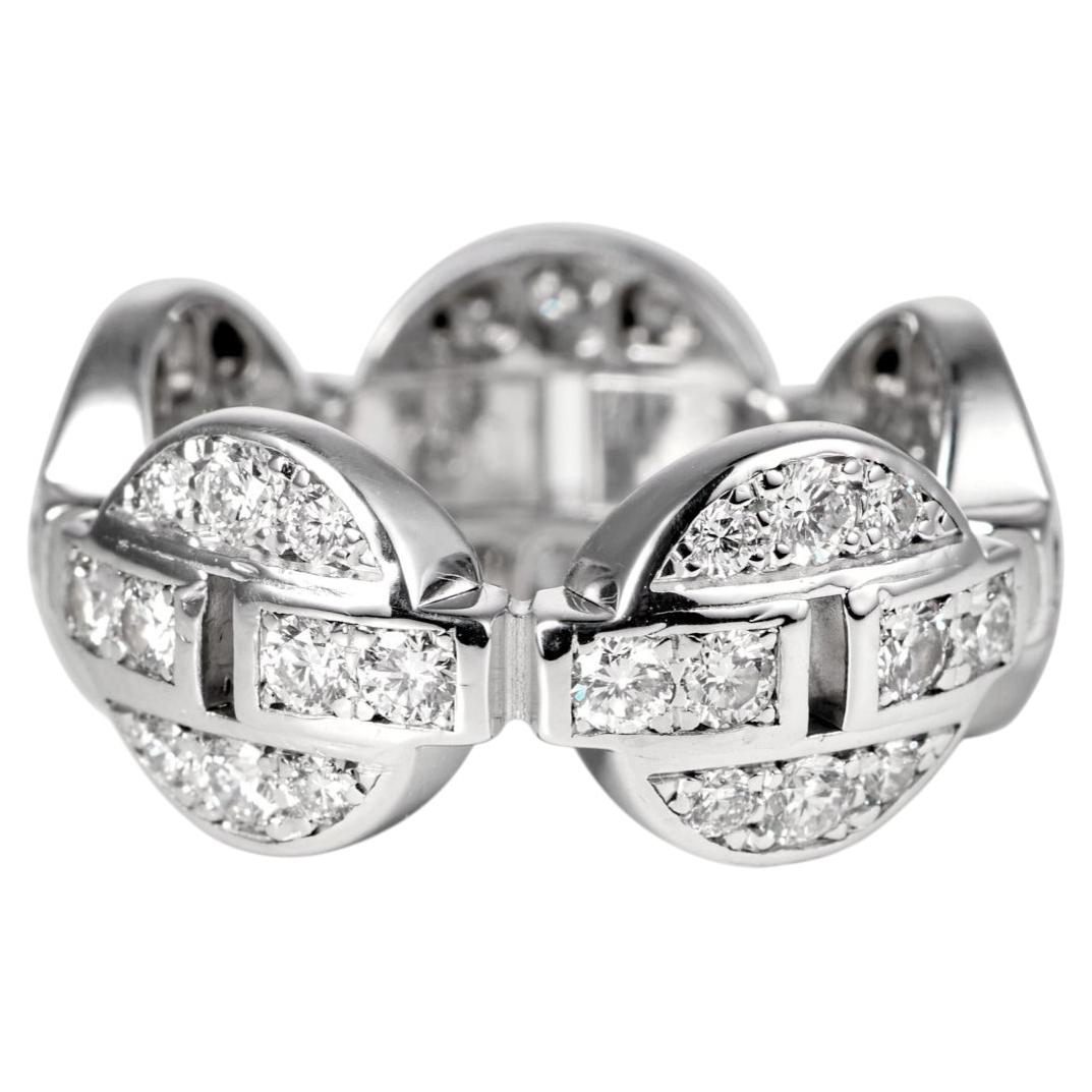 CARTIER Himalia 0.70ct Diamond Band Ring in 18k White Gold, France
