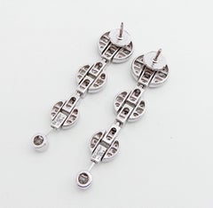 Cartier Himalia 18K White Gold Diamond Earrings