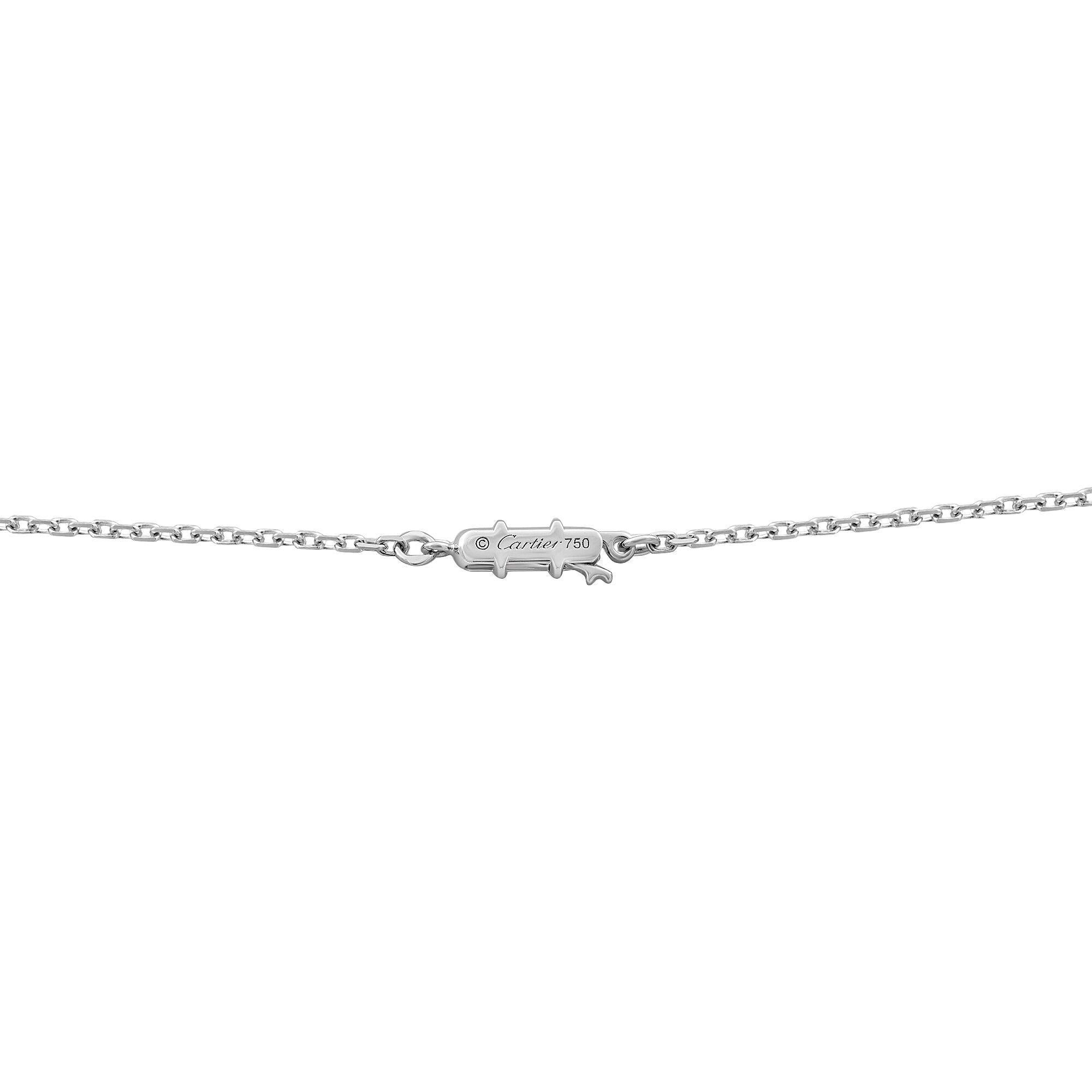 Cartier Himalia 18 Karat White Gold Diamond Pendant Necklace 4.55 Carat In Excellent Condition In New York, NY