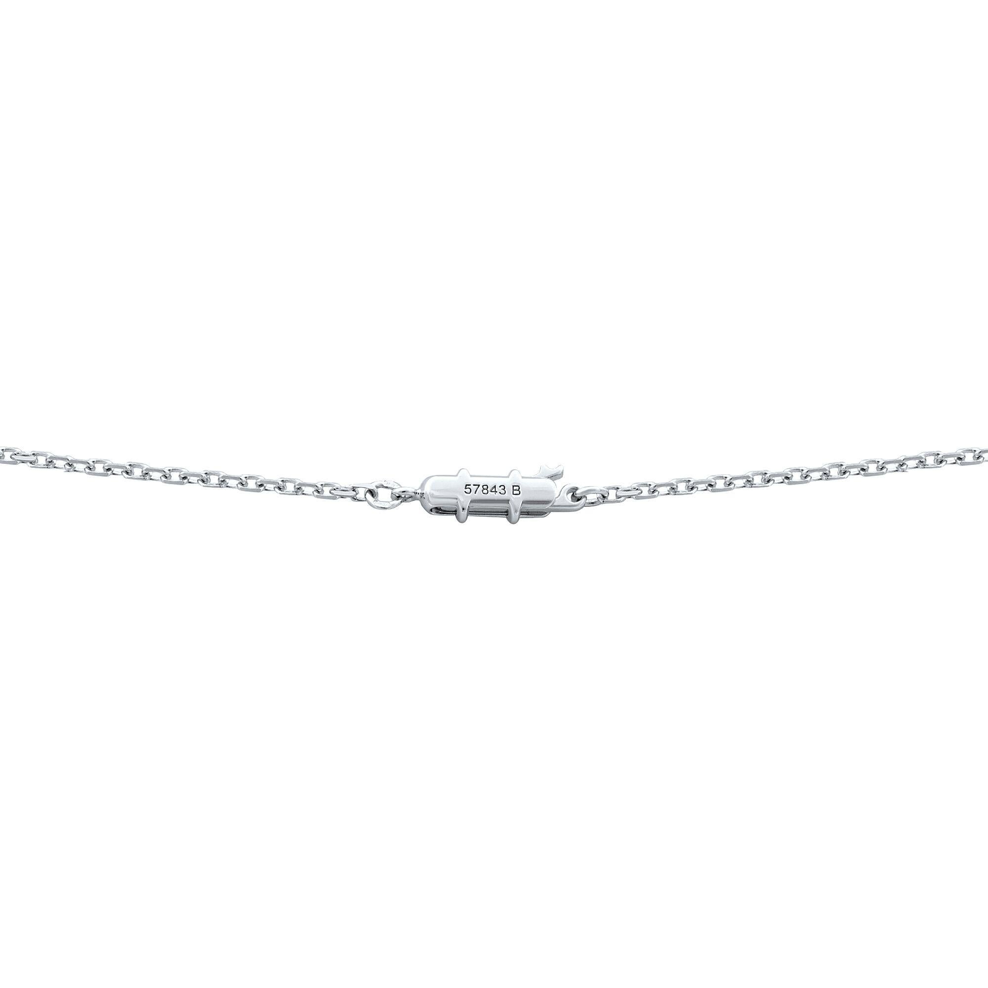 Women's or Men's Cartier Himalia 18 Karat White Gold Diamond Pendant Necklace 4.55 Carat