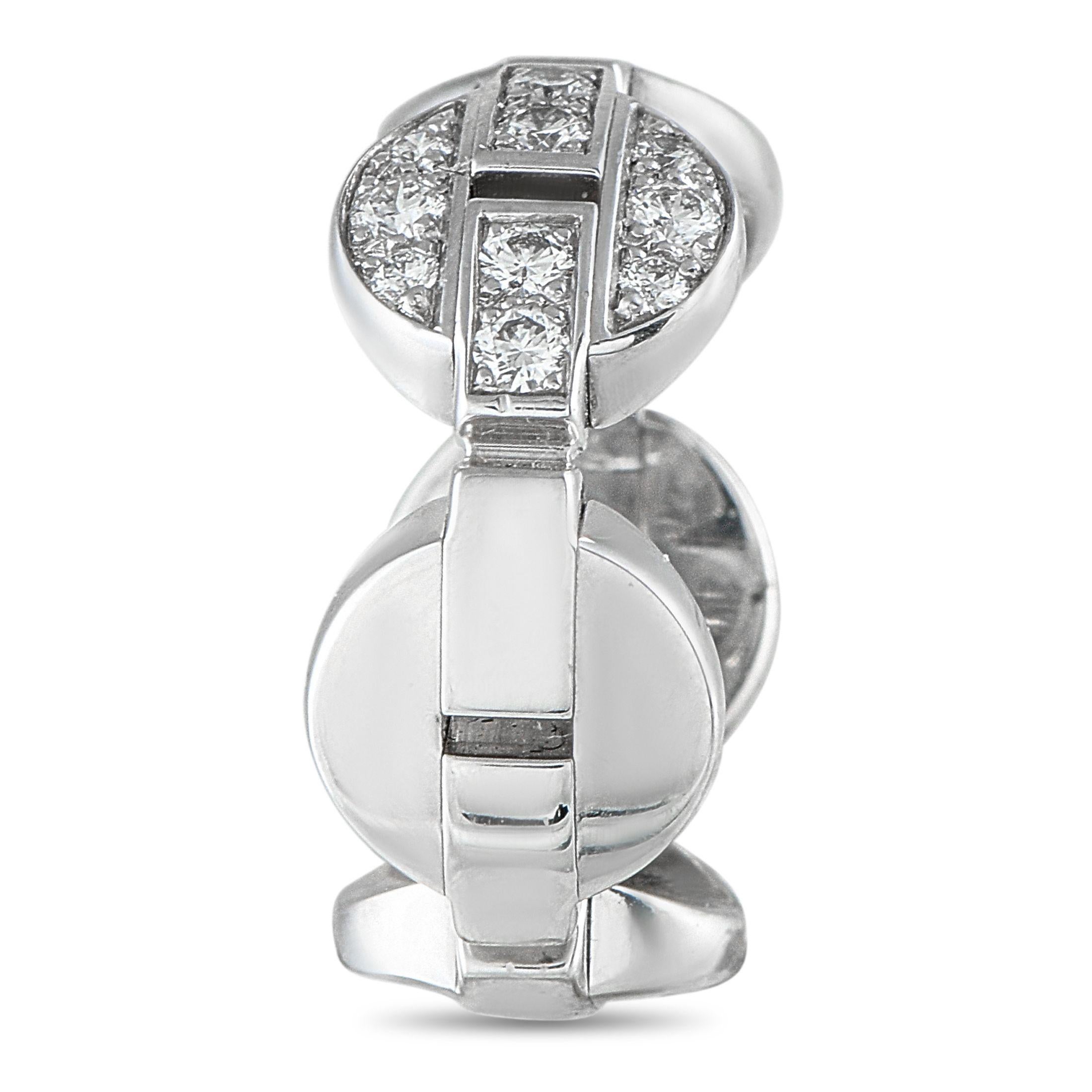 Cartier Himalia 18K Weißgold Diamantring (Rundschliff) im Angebot