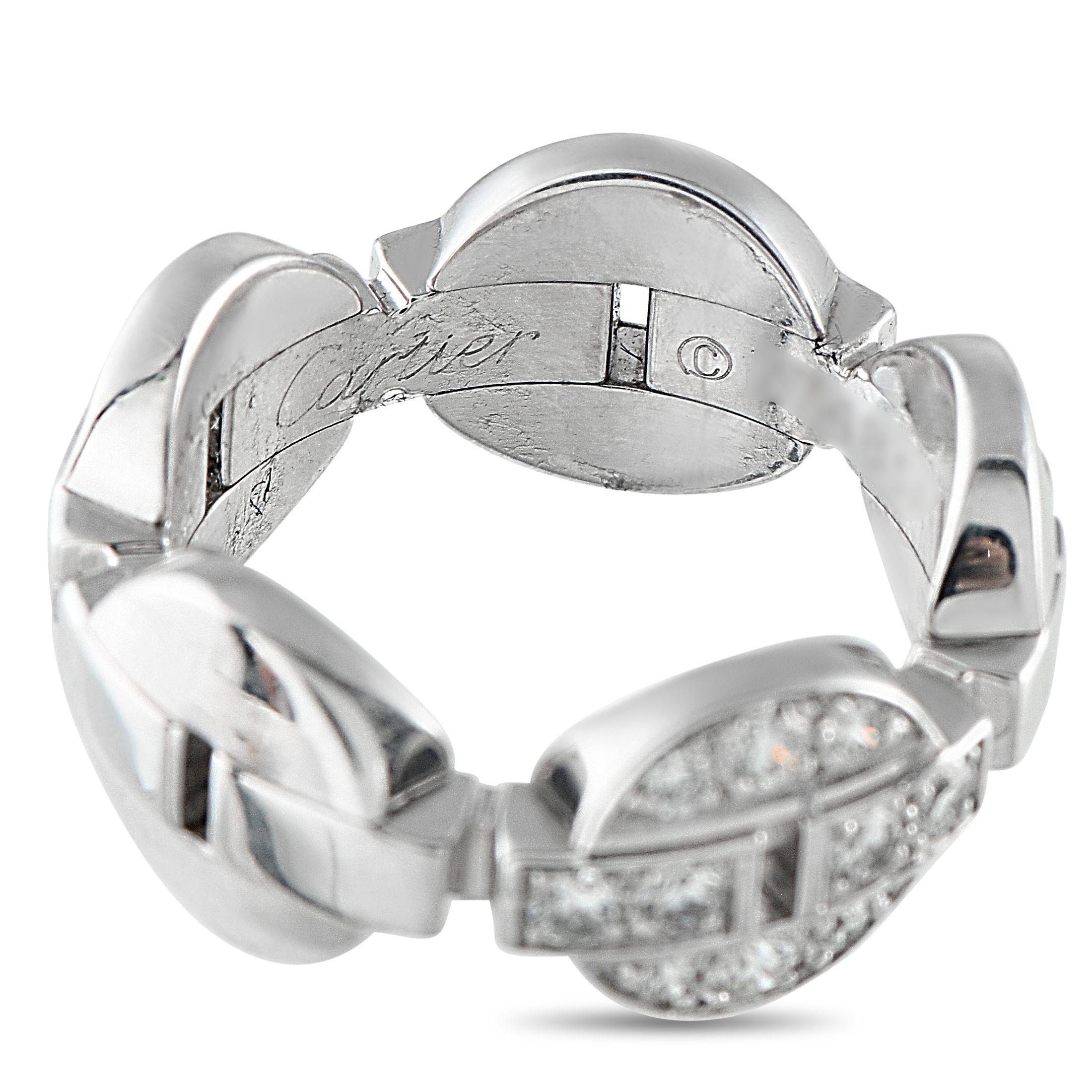 Cartier Himalia 18K Weißgold Diamantring Damen im Angebot