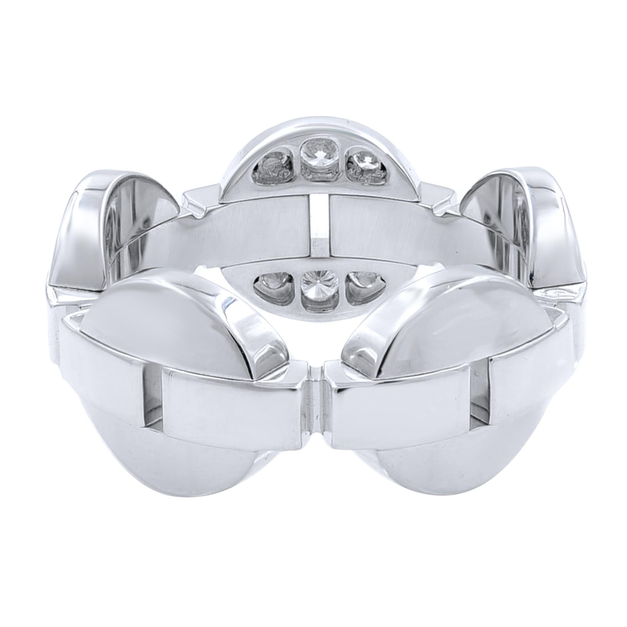 Moderne Cartier, bague Himalia en or blanc 18 carats et diamants