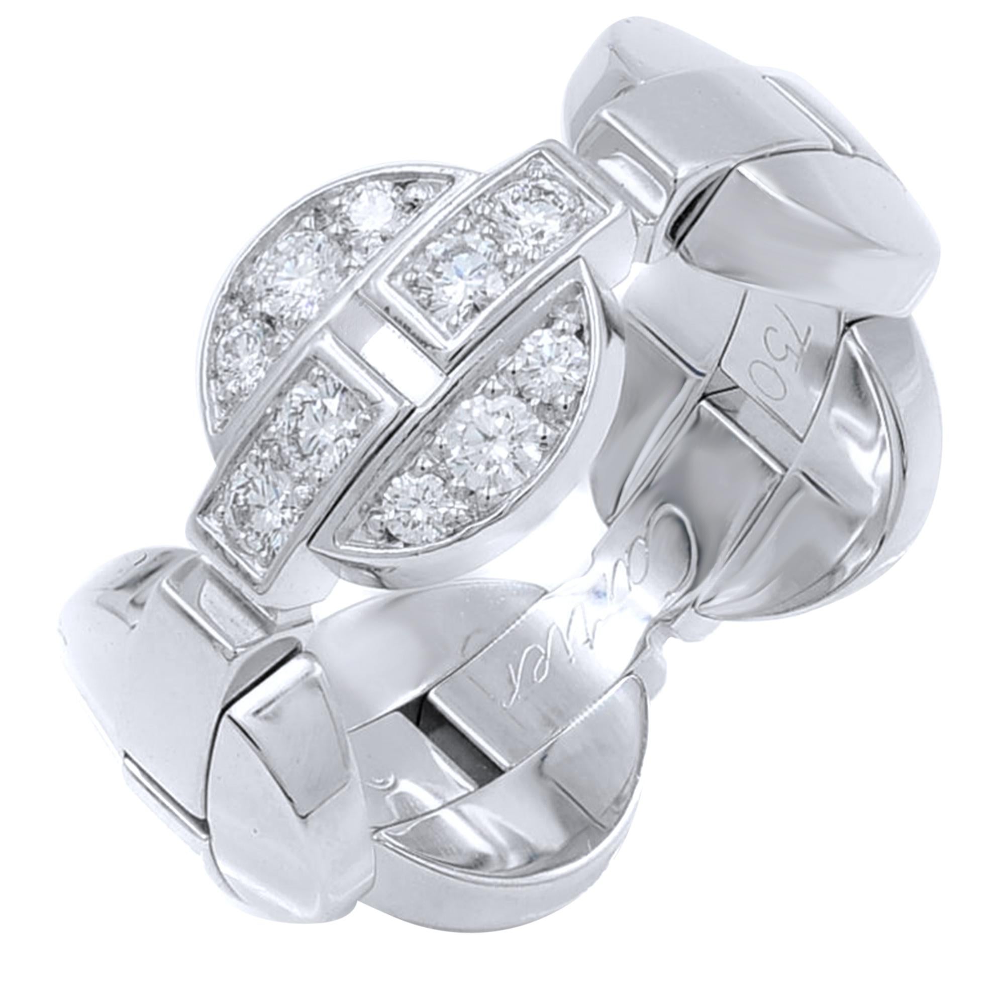 Women's Cartier Himalia 18 Karat White Gold Diamonds Ring