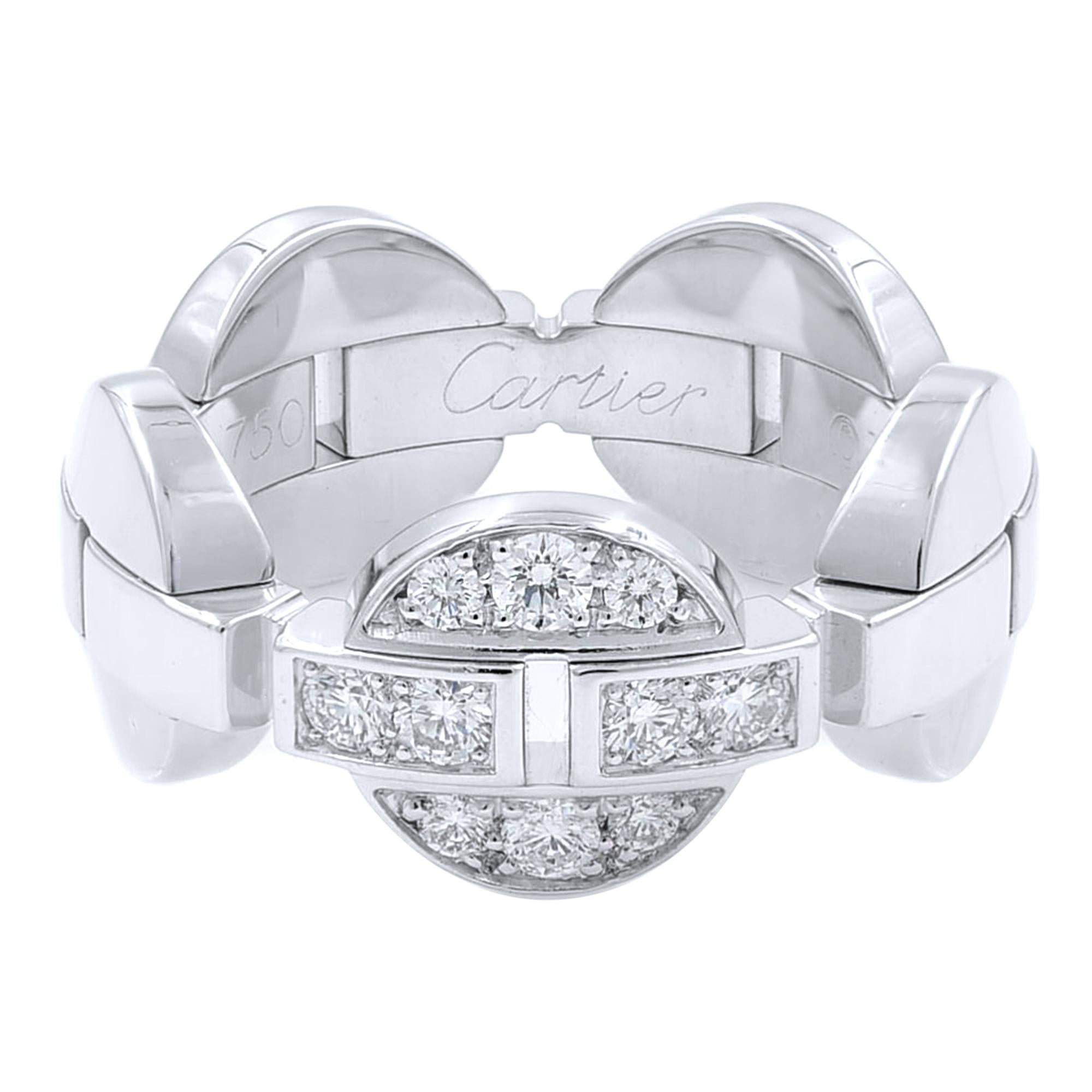 Cartier Himalia 18 Karat White Gold Diamonds Ring