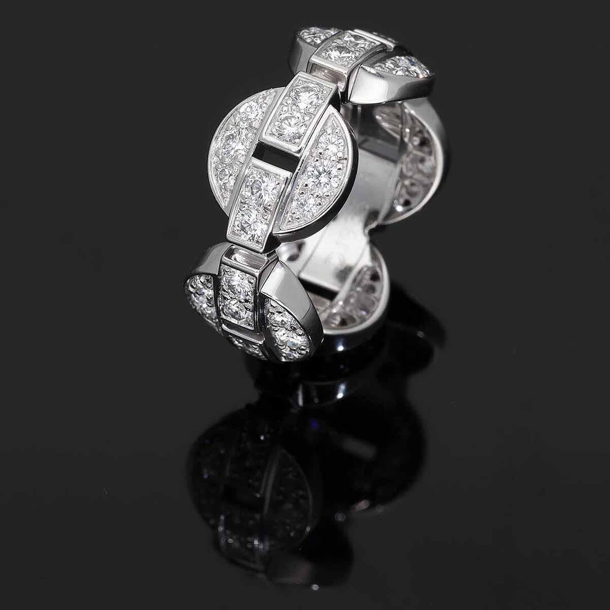 Bague Cartier Himalia en or blanc 18 carats avec diamants taille US 4 en vente 8