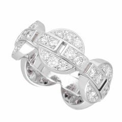Bague Cartier Himalia en or blanc 18 carats avec diamants taille US 4