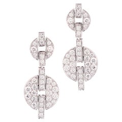 Cartier Himalia Diamond Dangle Earrings