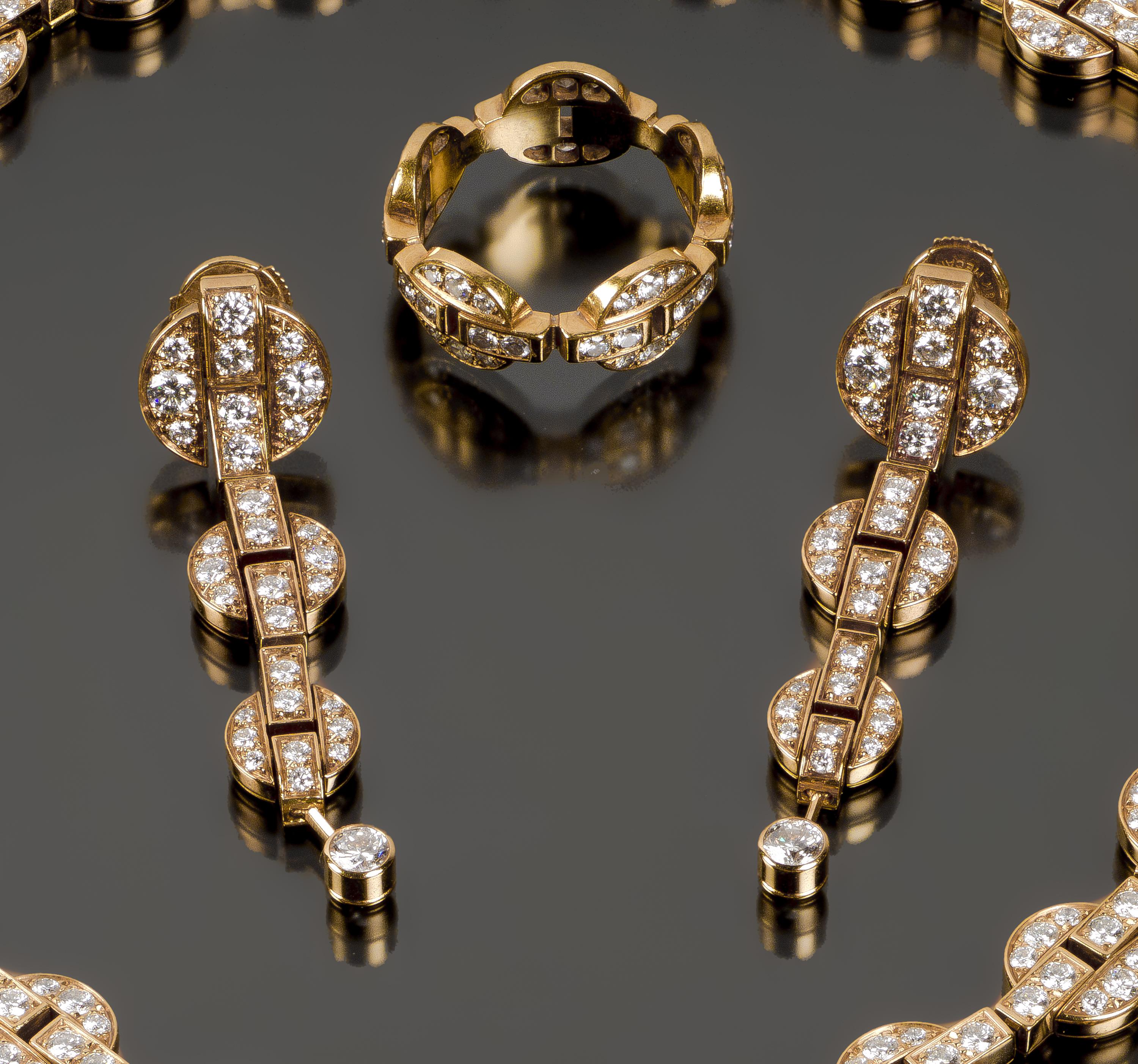 Cartier Himalia Diamond Earrings For Sale 1
