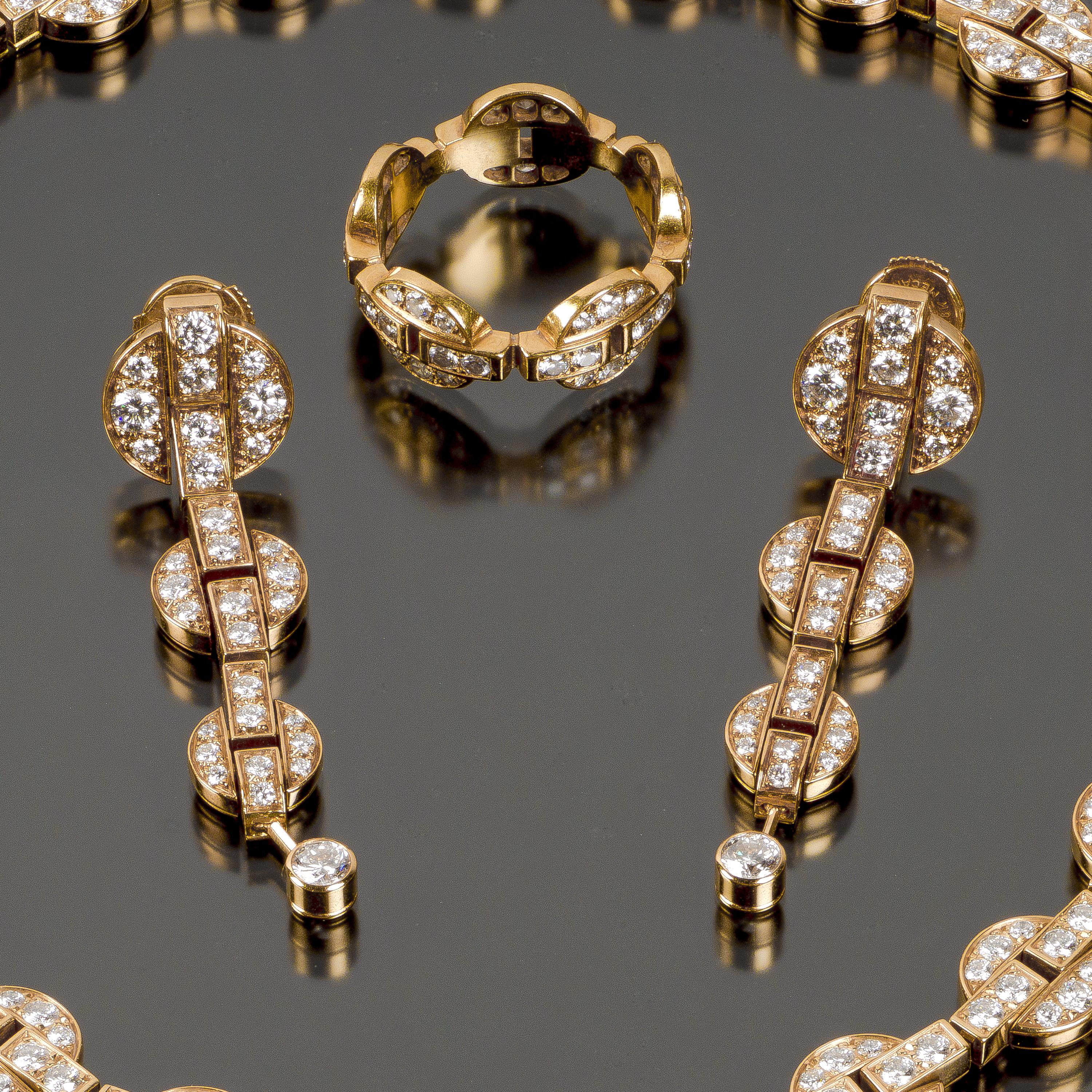 Women's Cartier Himalia Diamond Earrings For Sale