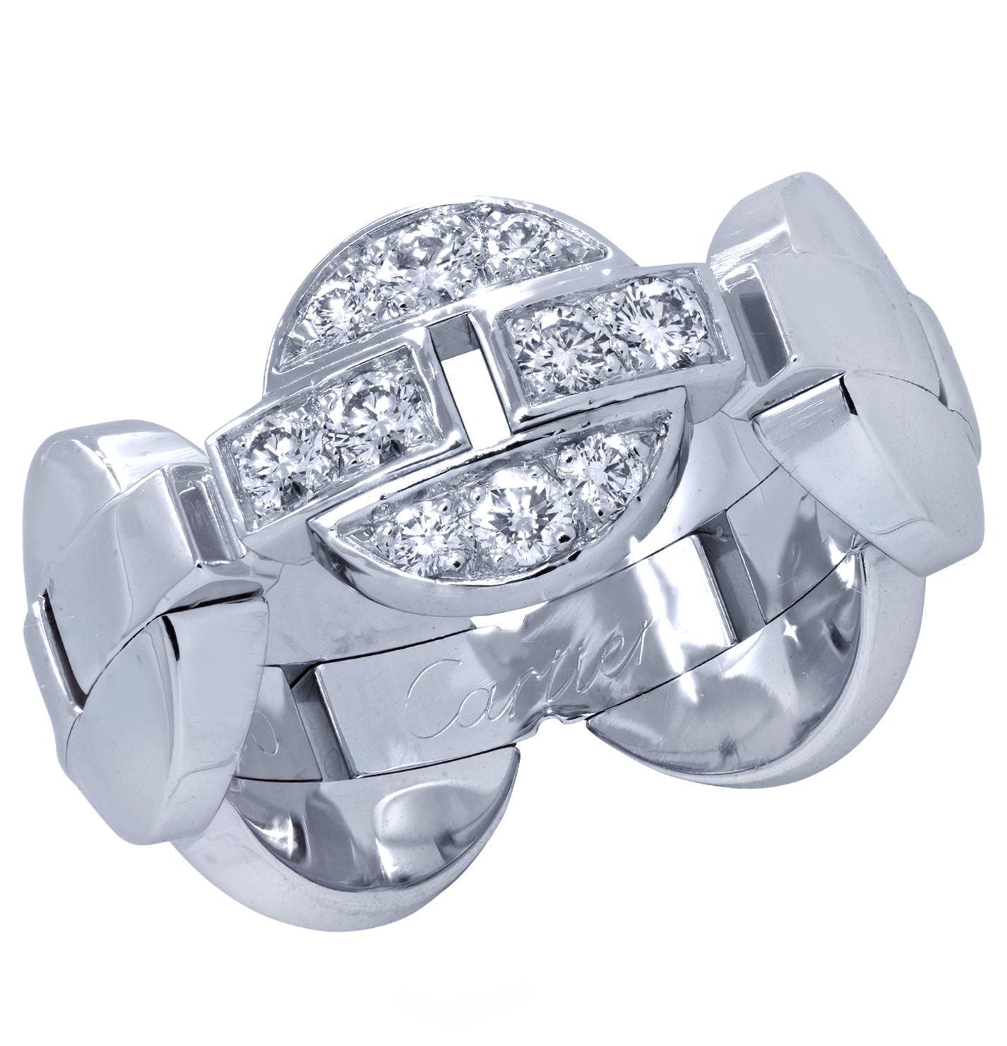 Taille ronde Cartier Bague Himalia en diamants en vente
