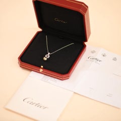 Cartier Himalia Diamond Tahitian Pearl Pendant Necklace