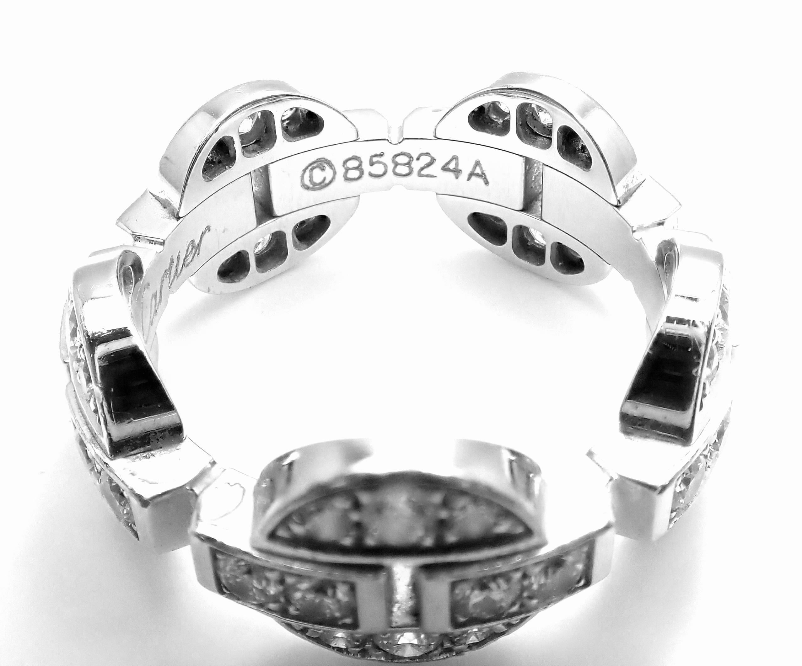 Cartier Himalia Diamond White Gold Band Ring 1
