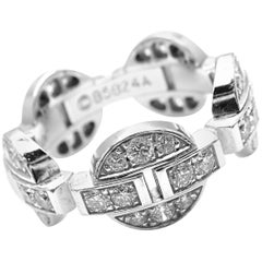 Cartier Bague jonc Himalia en or blanc et diamants