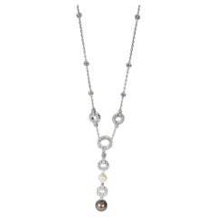 Cartier Himalia Pearl Diamond Necklace in 18k White Gold 2.5 CTW