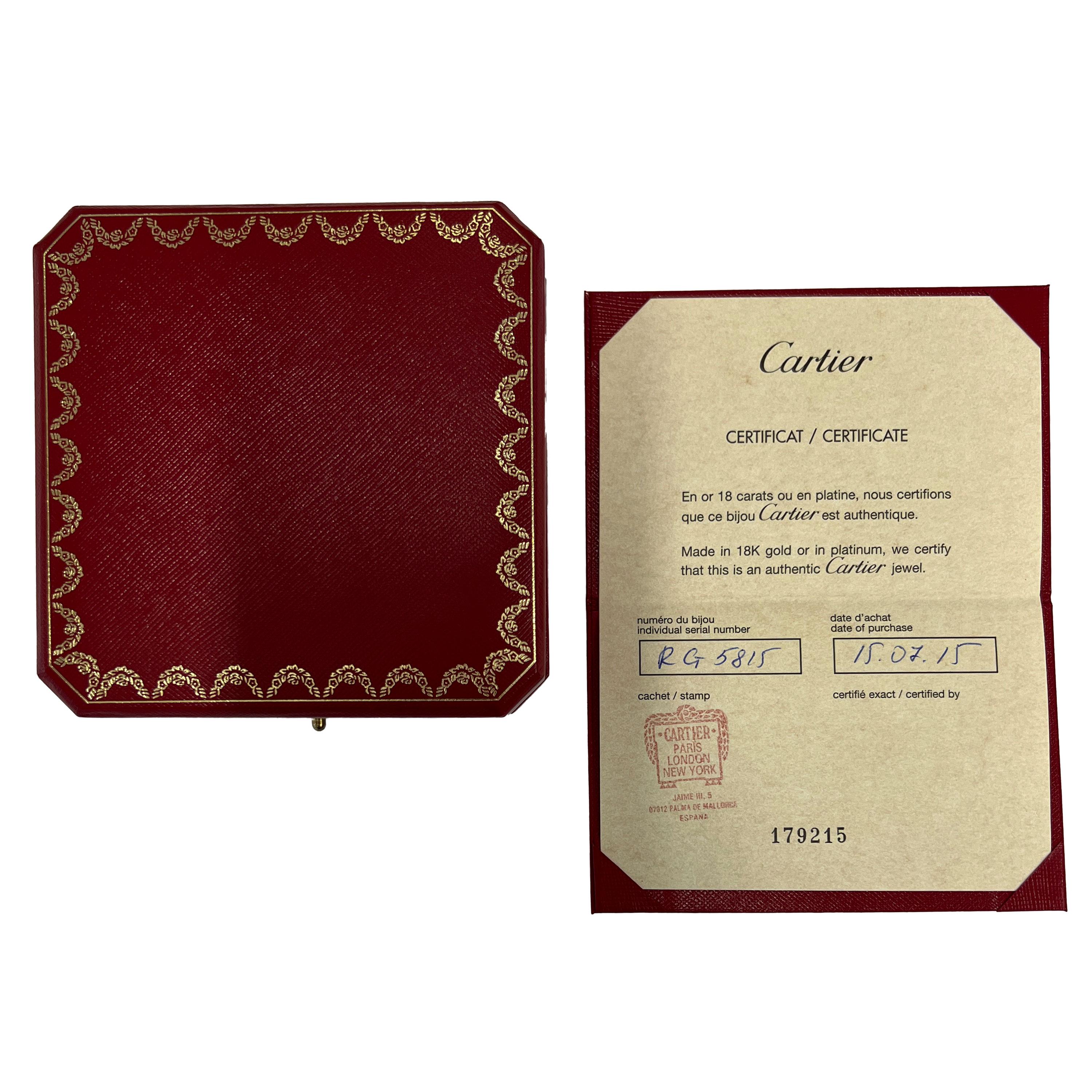Cartier Pendentif Himalia en or blanc 18 carats et perles 0,25 carat poids total Excellent état - En vente à New York, NY