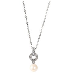 Cartier Himalia Perlen-Anhänger aus 18 Karat Weißgold 0,25 Karat