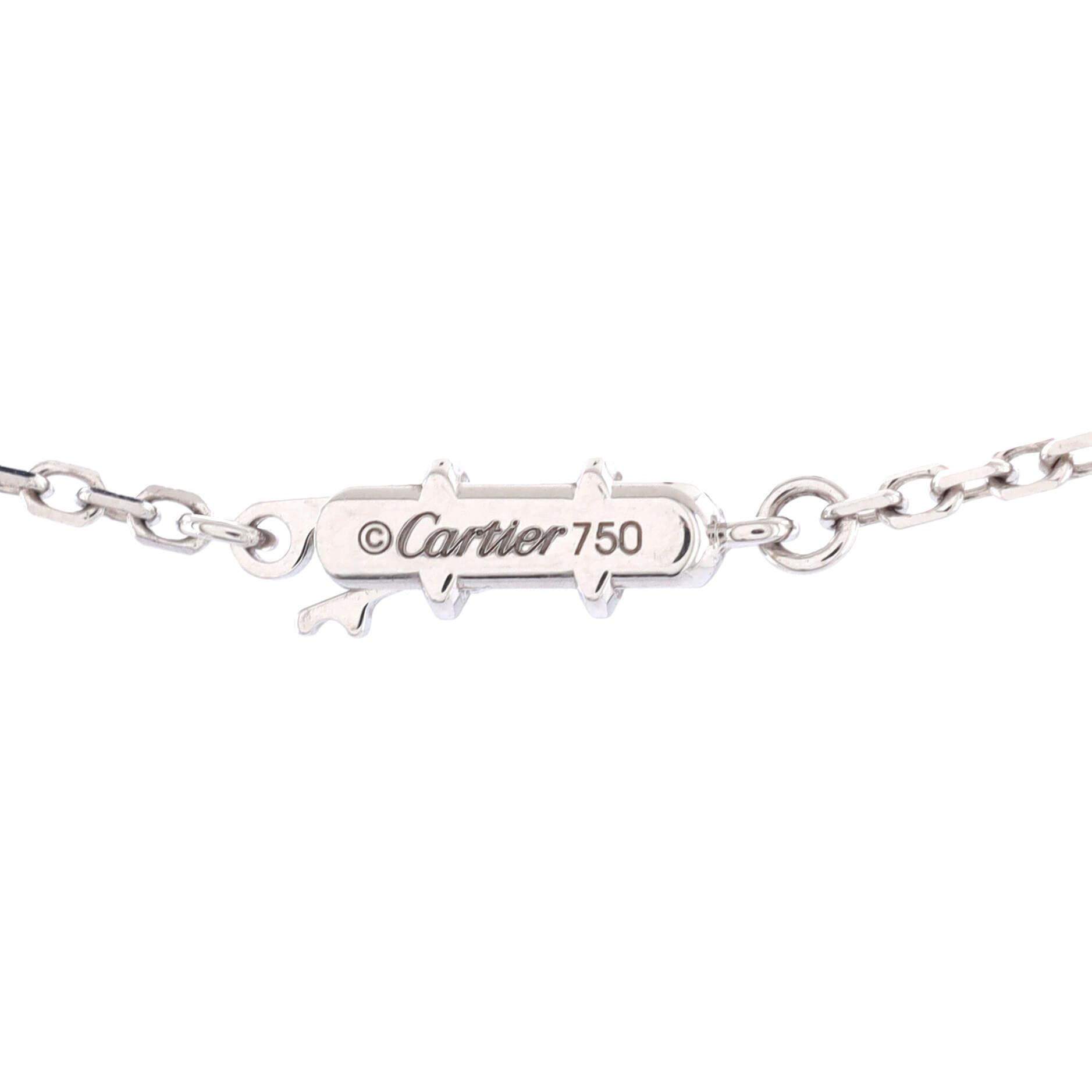 Cartier Himalia Pendant Necklace 18k White Gold and Diamonds In Good Condition In New York, NY
