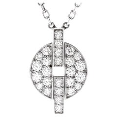 Cartier Himalia Pendant Necklace 18K White Gold and Diamonds
