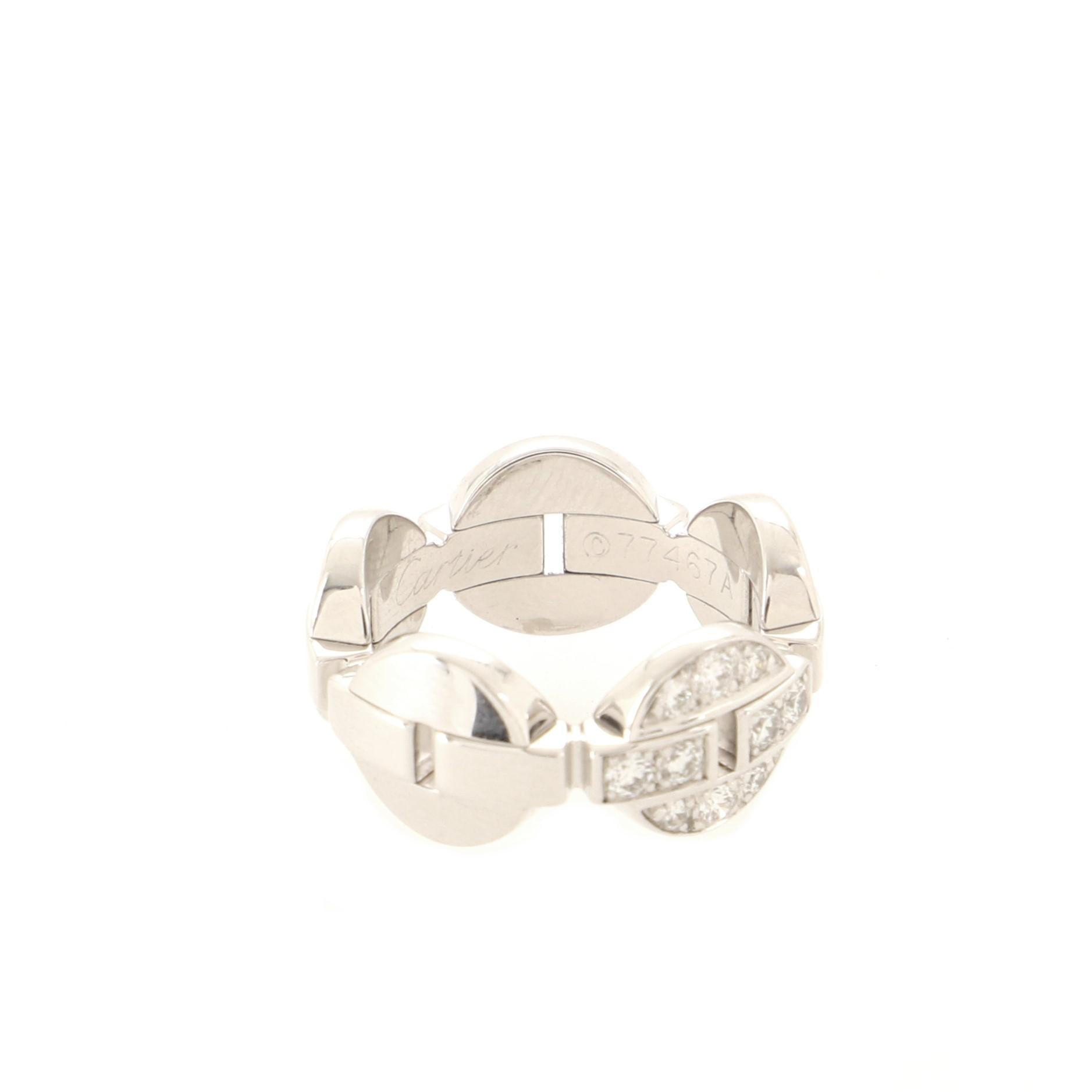 Cartier Himalia Ring aus 18 Karat Weißgold mit Diamanten Damen