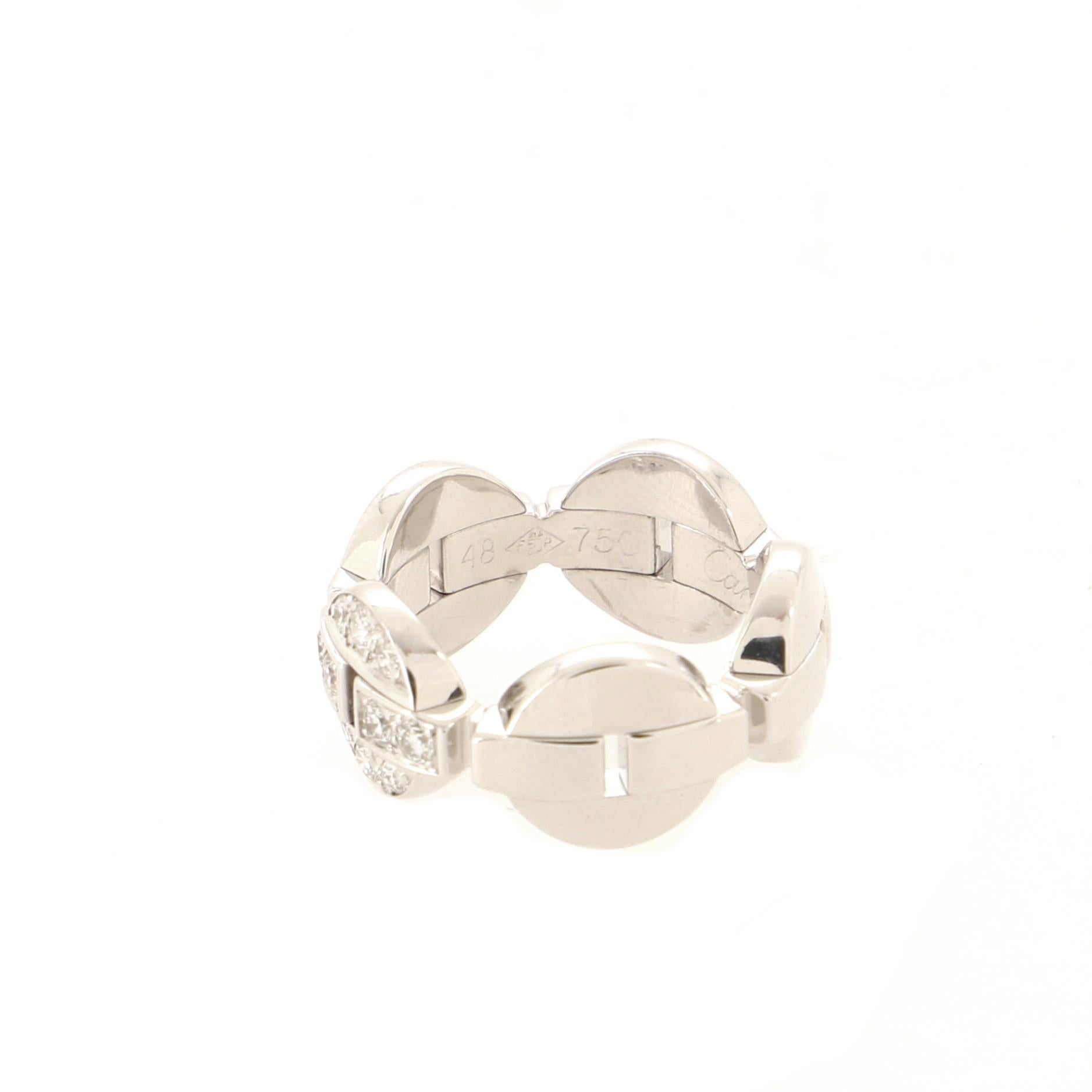 Cartier Himalia Ring aus 18 Karat Weißgold mit Diamanten 1