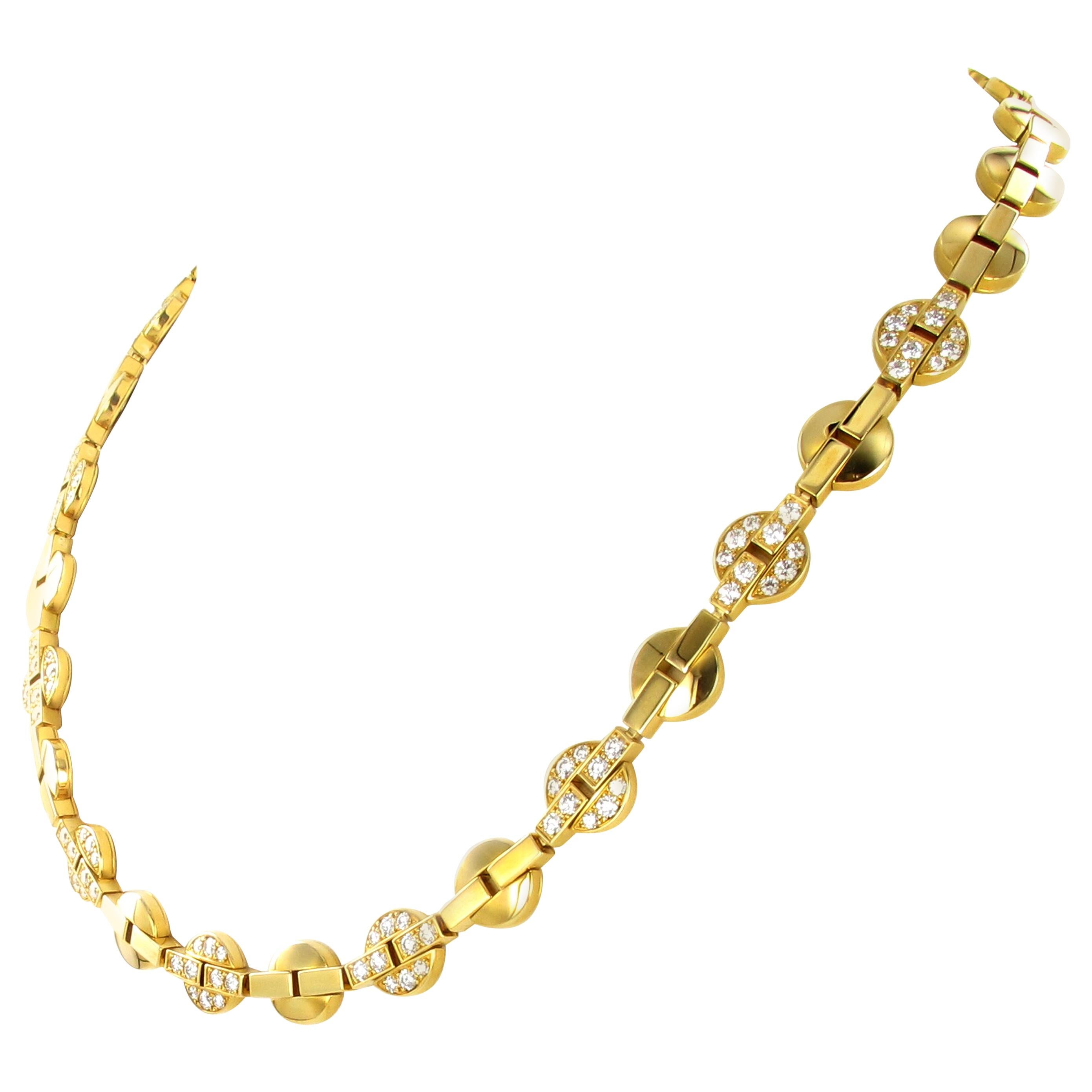 Cartier Himalia Yellow Gold Necklace with Diamonds