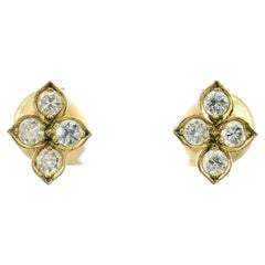 Orecchini con diamante indù in oro giallo 18 carati di Cartier