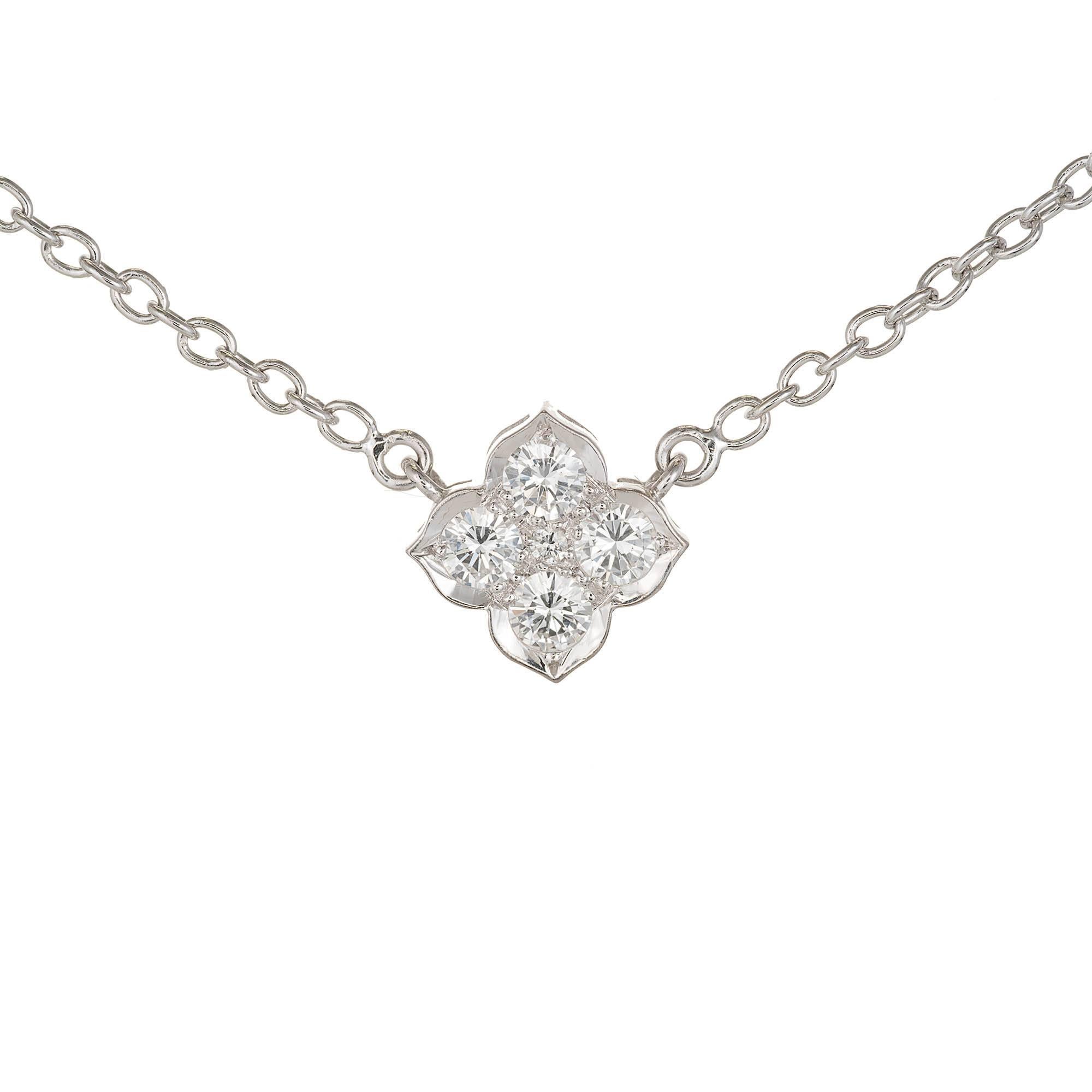 Cartier Hindu Diamond Gold Pendant Necklace