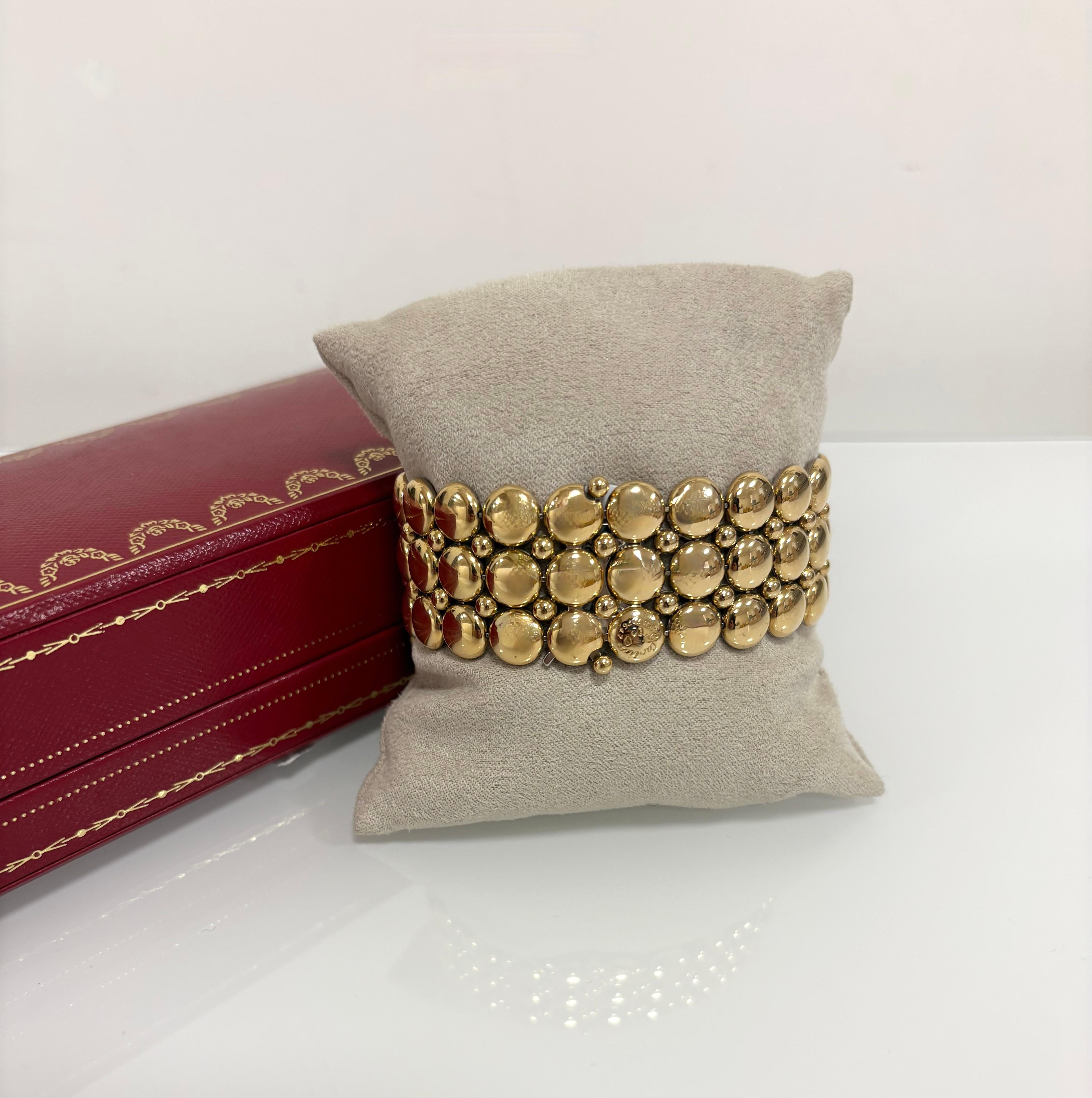Cartier Honeymoon Reversible Bracelet 18 Kt Yellow and White Gold. For Sale 1