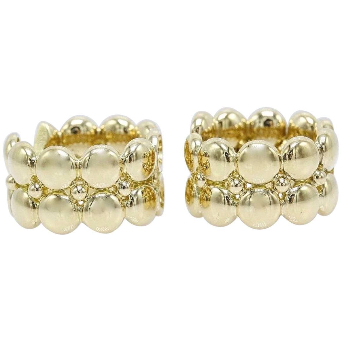 Cartier Honeymoon Collection Huggie Earrings in 18 Karat Yellow Gold For Sale
