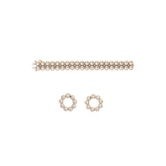 Cartier Honeymoon Reversible Bracelet and Earring Set - '90s