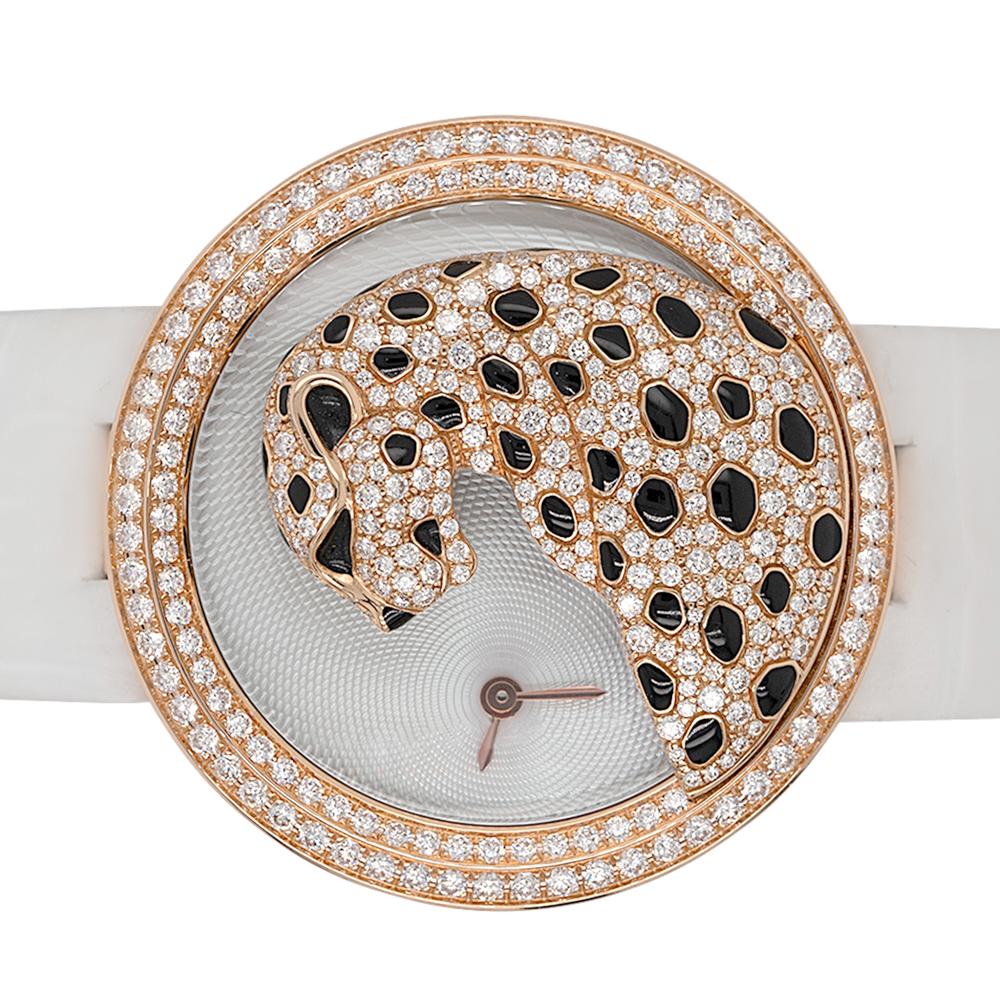 Cartier HPI00762 Panthere Divine Diamond Ladies Watch For Sale 4
