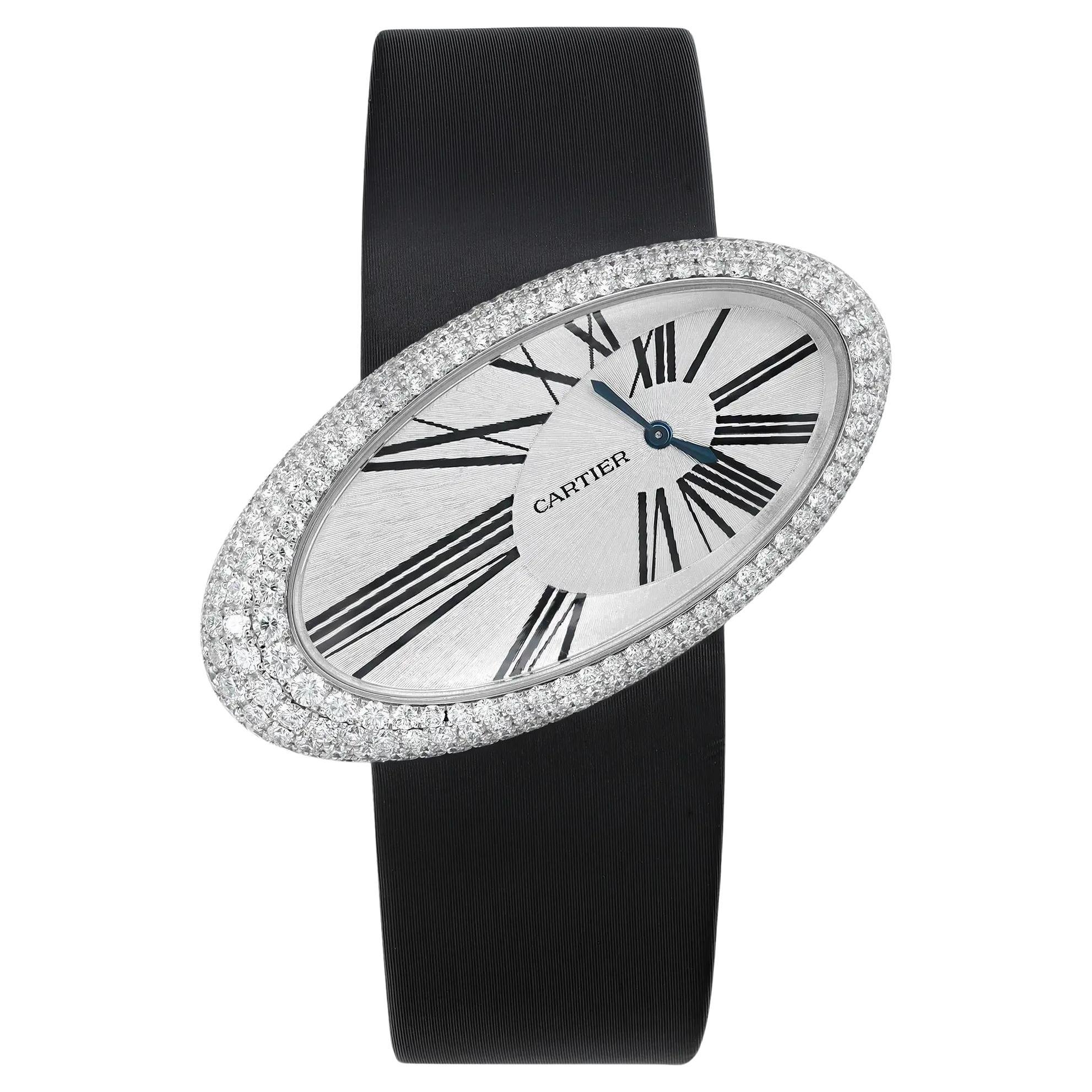 Cartier Hypnose 18K White Gold Silver Dial Quartz Ladies Watch WJ301949