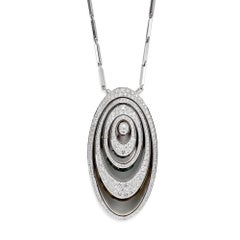 Cartier Hypnose, collana con ciondolo in oro bianco 18 carati e smalto diamantato
