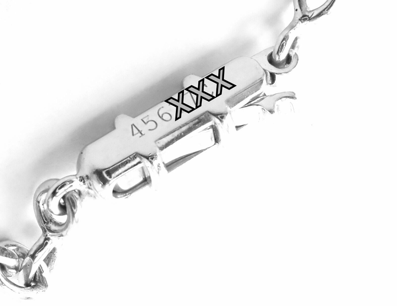 Cartier, collier pendentif hypnose en or blanc, chaîne et cordon de soie en vente 4