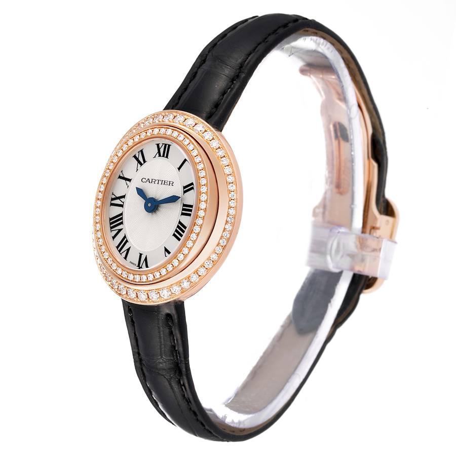 Cartier Hypnose Rose Gold Diamond Bezel Ladies Watch WJHY0006 Papers In Excellent Condition For Sale In Atlanta, GA